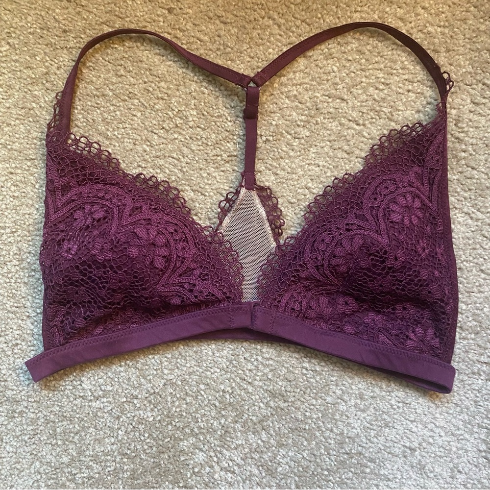 Victoria's Secret Plum Lace Bralette